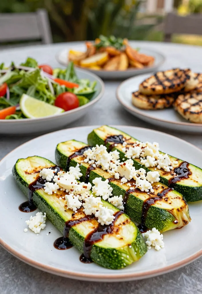 21 Epic Charcoal Grill Inspirations for the Ultimate Backyard BBQ 8. Charcoal Grilled Zucchini Planks with Feta 0