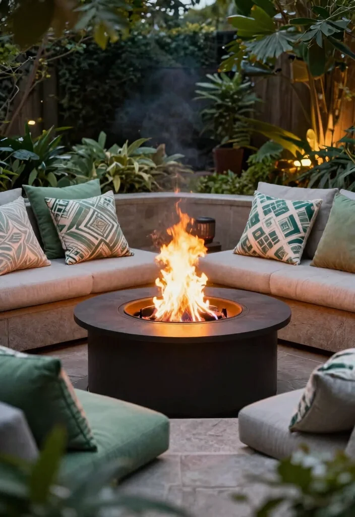 21 Magical Patio Lights Ideas for Your Backyard Oasis 11 21 Magical Patio Lights Ideas for Your Backyard Oasis 12. Solar Powered Fire Pits 0