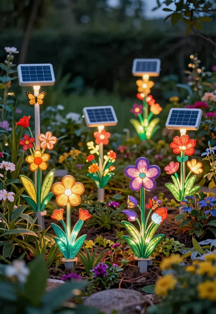 21 Magical Patio Lights Ideas for Your Backyard Oasis 7 21 Magical Patio Lights Ideas for Your Backyard Oasis 7. Decorative Solar Stakes 0