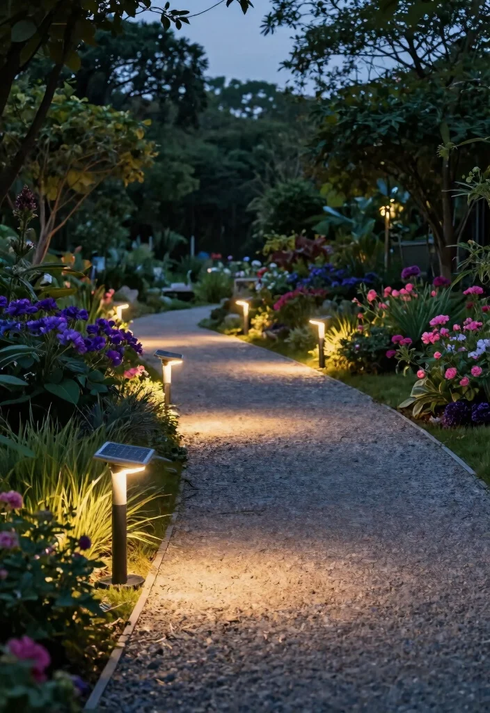 21 Stunning Landscape Lighting Ideas Backyards Must Have 1. Solar Powered Path Lights 0