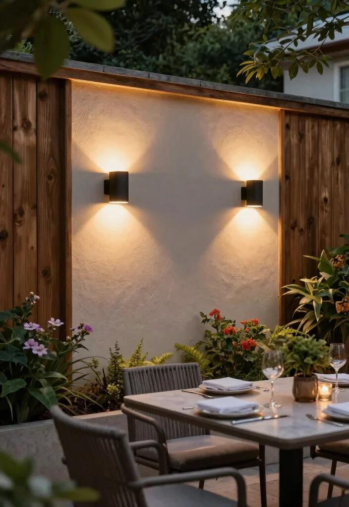 21 Stunning Landscape Lighting Ideas Backyards Must Have 10. Wall Sconces for Architectural Interest 0