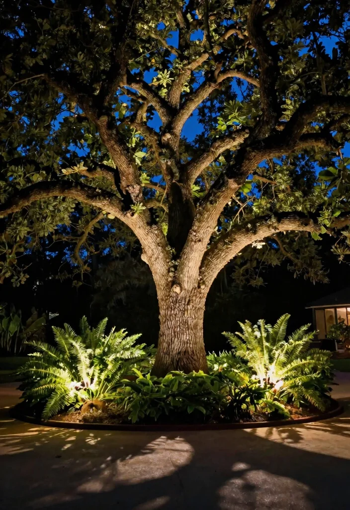 21 Stunning Landscape Lighting Ideas Backyards Must Have 4. Uplighting for Trees and Shrubs 0