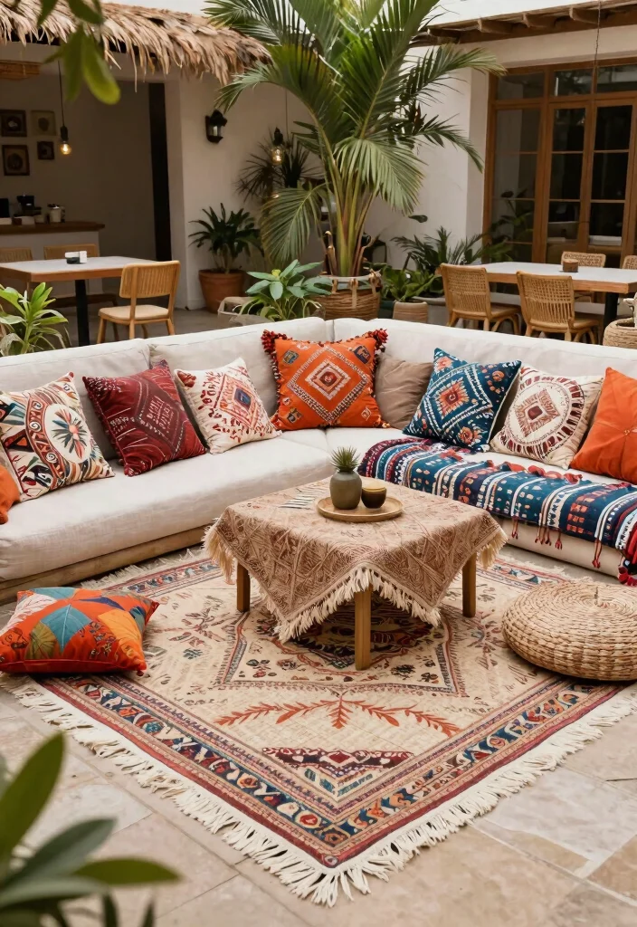 21 Stylish Outdoor Rug Ideas to Cozy Up Your Patio 19. Outdoor Rugs with Fringe 0