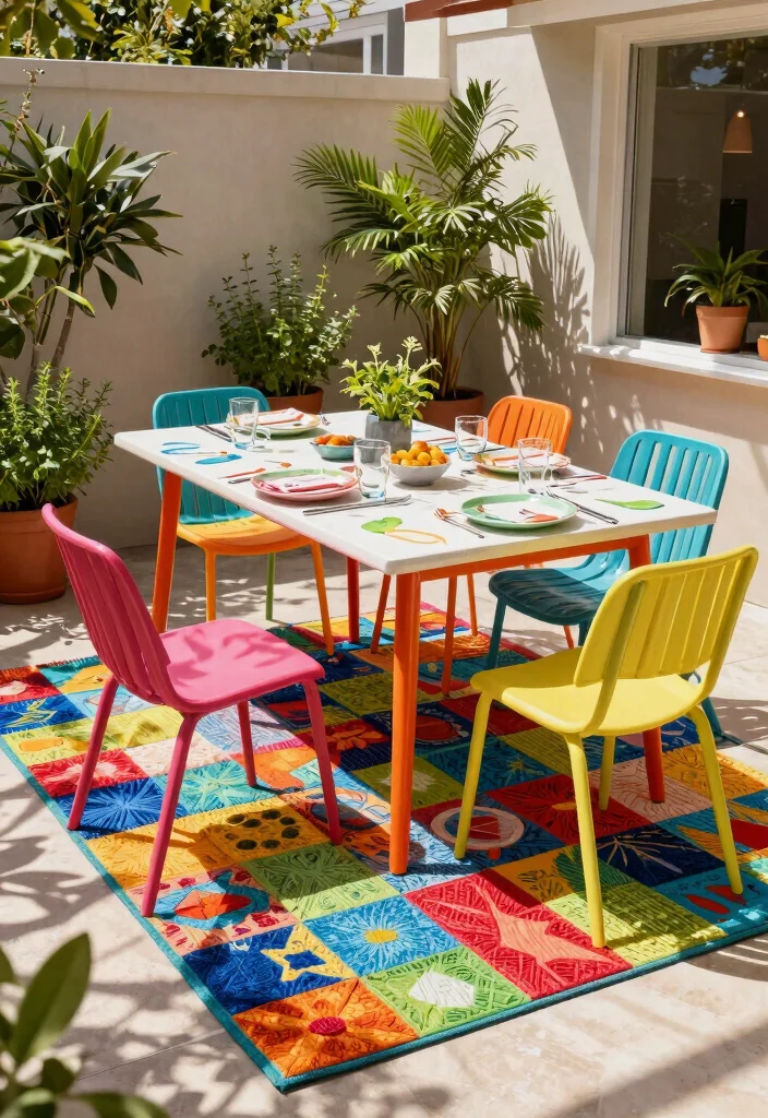21 Stylish Outdoor Rug Ideas to Cozy Up Your Patio 4. Recycled Plastic Rugs 0