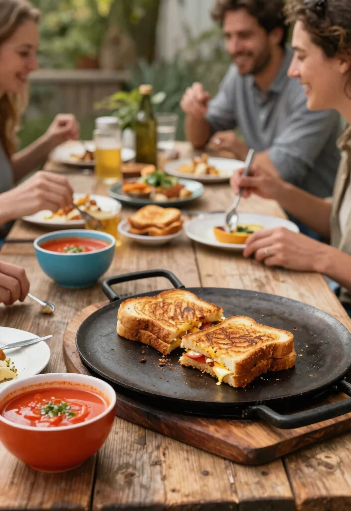 25 Best Flat Top Griddle Recipes for Outdoor Cooking 24. Flat Top Grilled Cheese and Tomato Soup 0