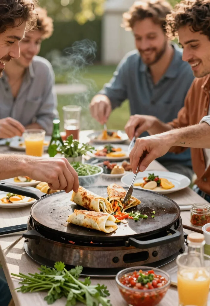 25 Best Flat Top Griddle Recipes for Outdoor Cooking 25. Griddled Egg and Veggie Breakfast Burritos 0