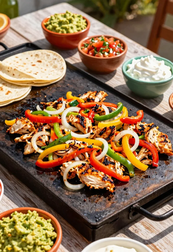 25 Best Flat Top Griddle Recipes for Outdoor Cooking 3. Griddled Chicken Fajitas 0