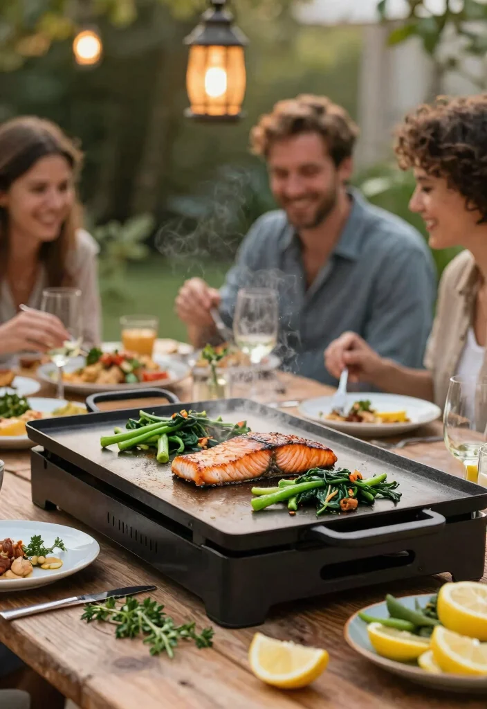 25 Best Flat Top Griddle Recipes for Outdoor Cooking 6. Griddle Seared Salmon with Veggies 0