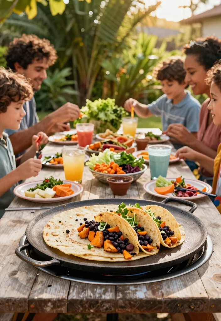 25 Best Flat Top Griddle Recipes for Outdoor Cooking 8. Sweet Potato and Black Bean Tacos 0