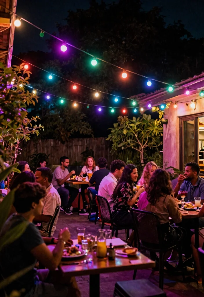 25 Dreamy Patio Lights String Ideas for Summer Nights 18. Color Changing LED String Lights 0