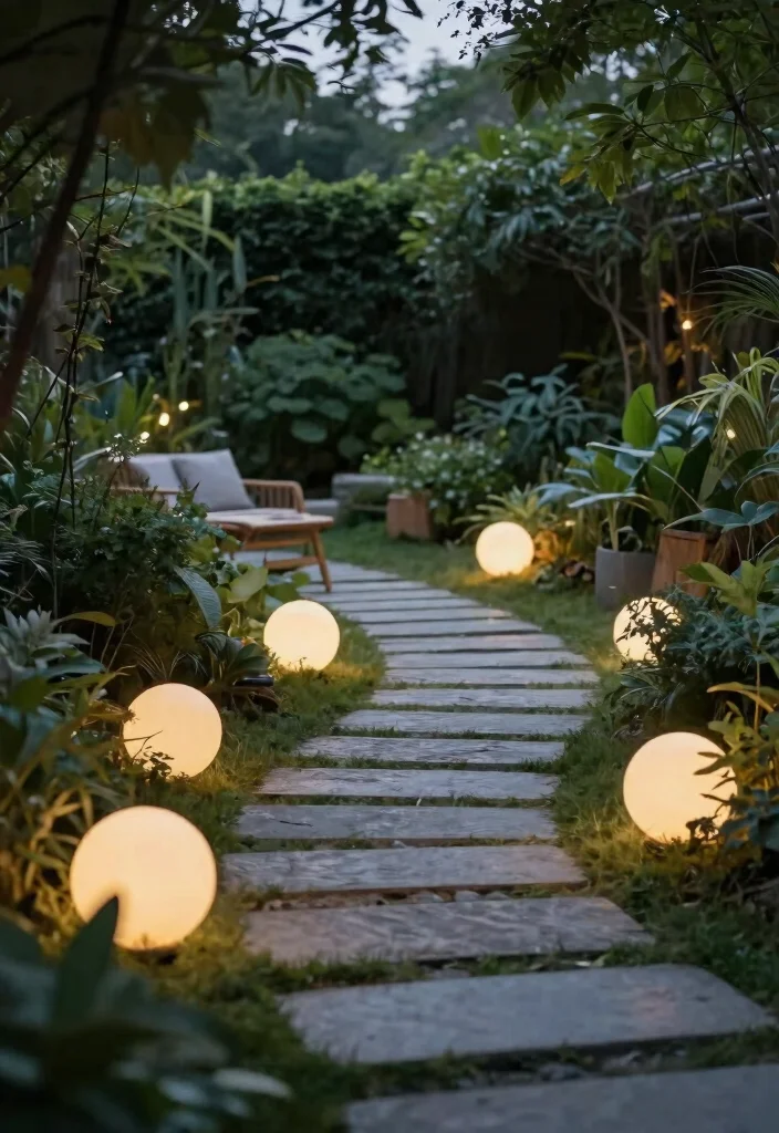 25 Dreamy Patio Lights String Ideas for Summer Nights 19. Soft Glowing Orb Lights 0