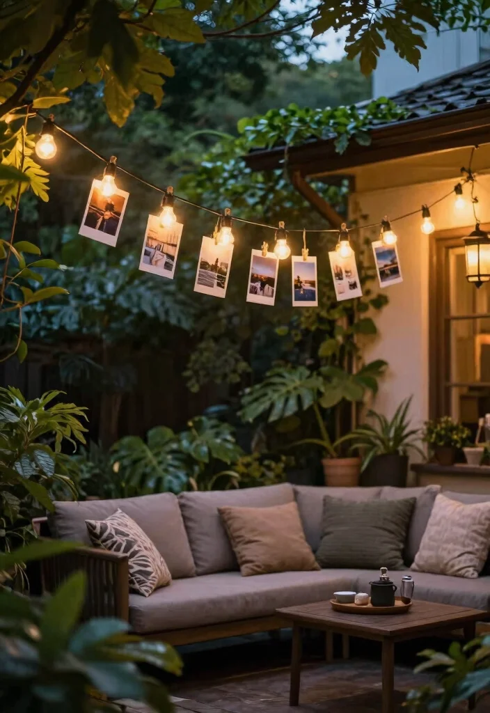 25 Dreamy Patio Lights String Ideas for Summer Nights 6. String Lights with Clips 0