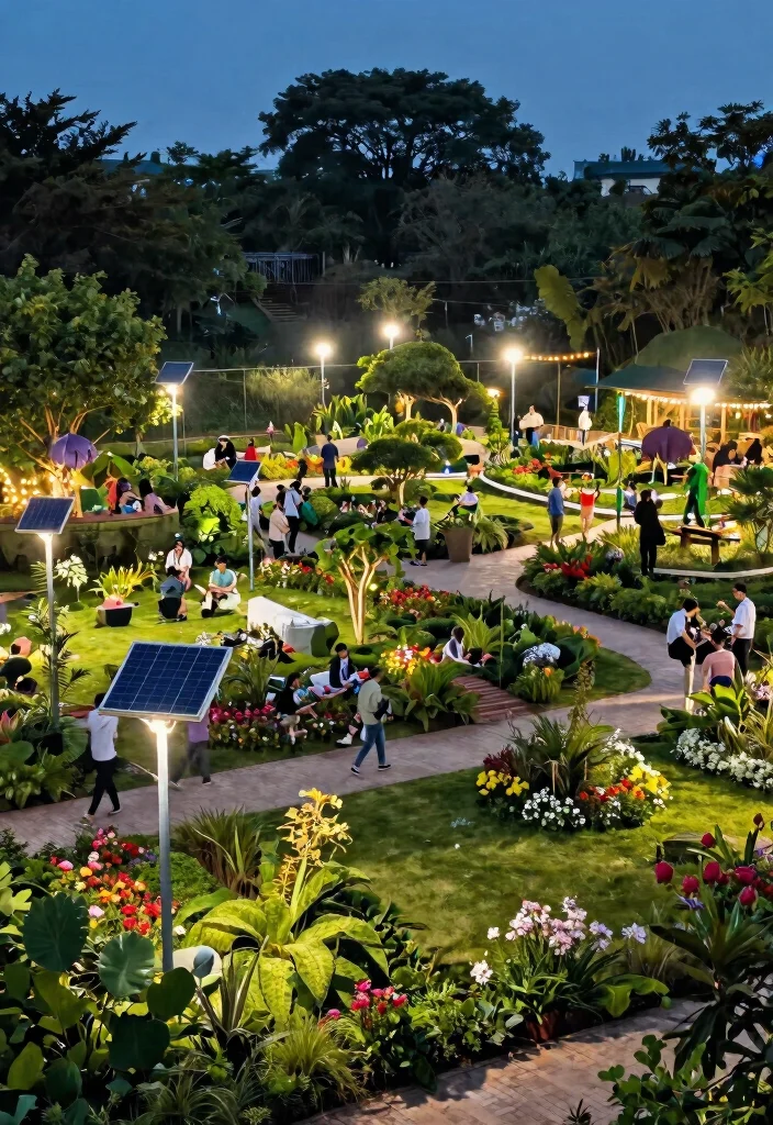 25 Magical Landscape Lighting Ideas to Glow Up Your Yard 11. Solar Floodlights for Large Spaces 0