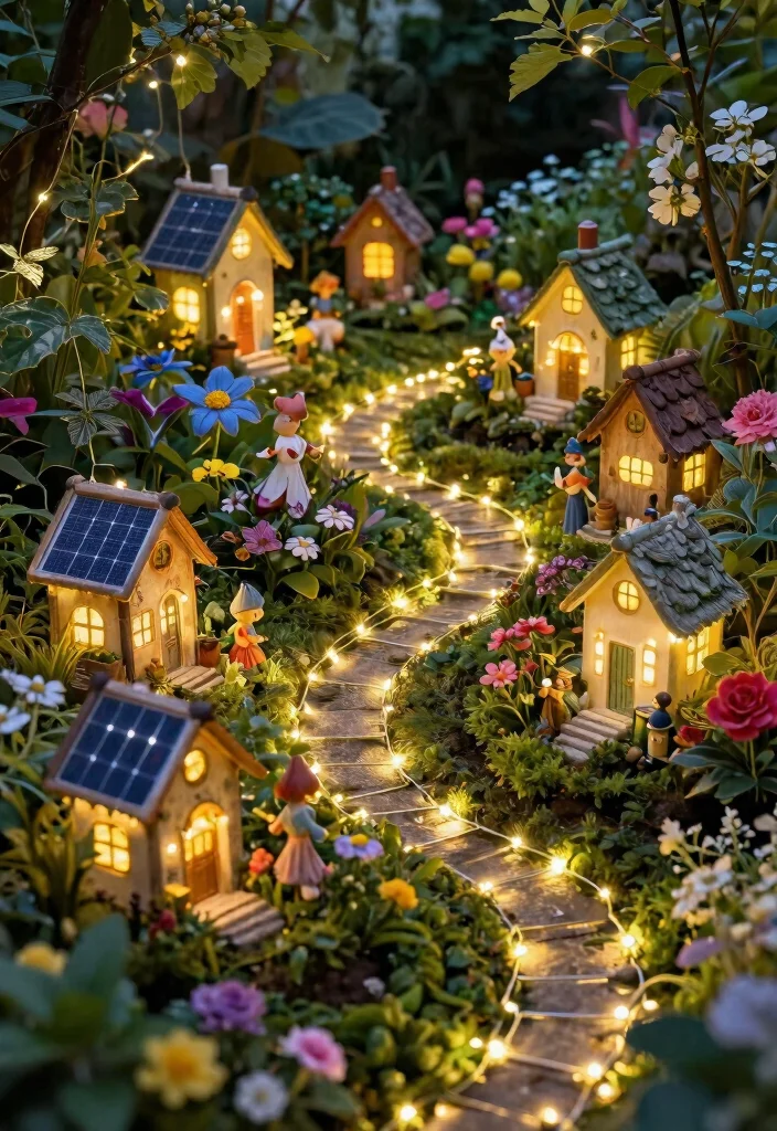 25 Magical Landscape Lighting Ideas to Glow Up Your Yard 16. Solar Fairy Garden Lights 0