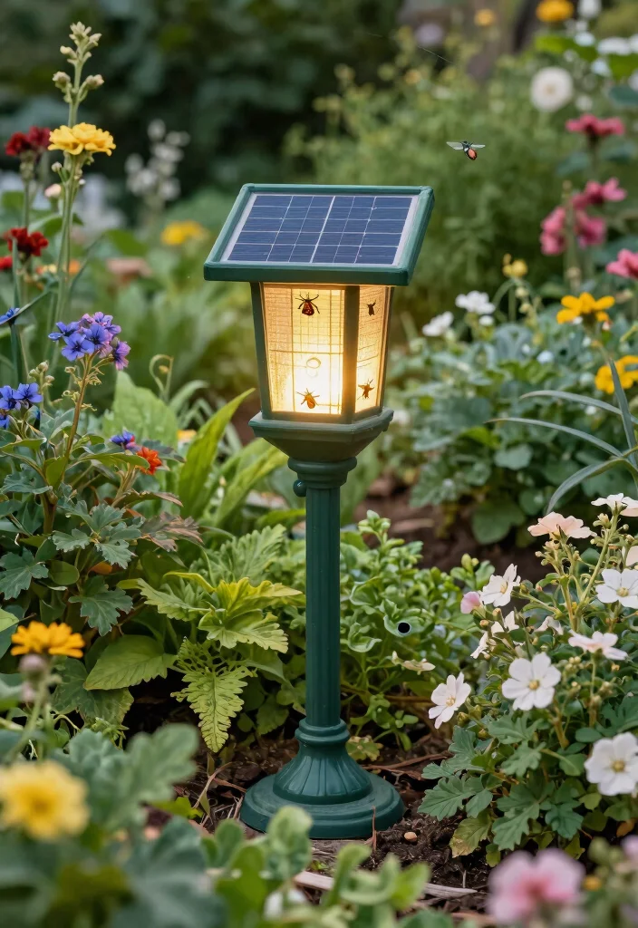 25 Magical Landscape Lighting Ideas to Glow Up Your Yard 21. Solar Bug Zappers with Lights 0