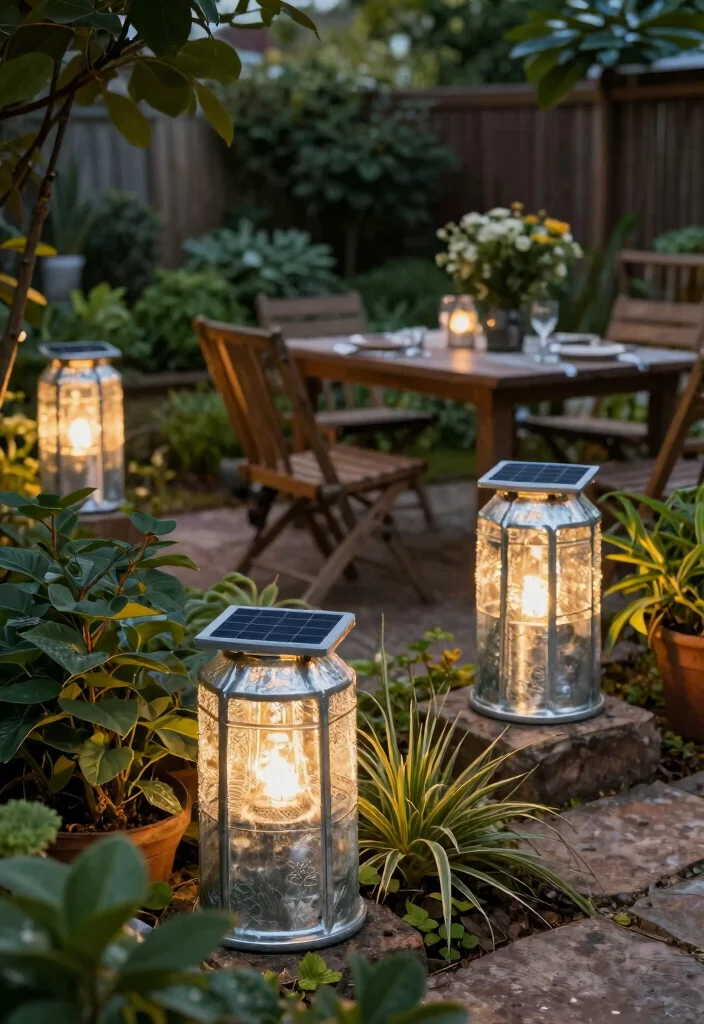 25 Magical Landscape Lighting Ideas to Glow Up Your Yard 25. Solar Galvanized Lighting 0