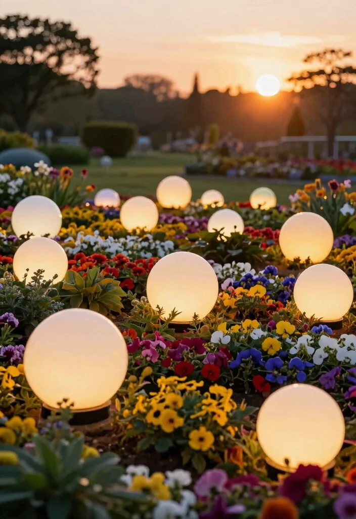 25 Magical Landscape Lighting Ideas to Glow Up Your Yard 4. Glowing Orb Lights 0
