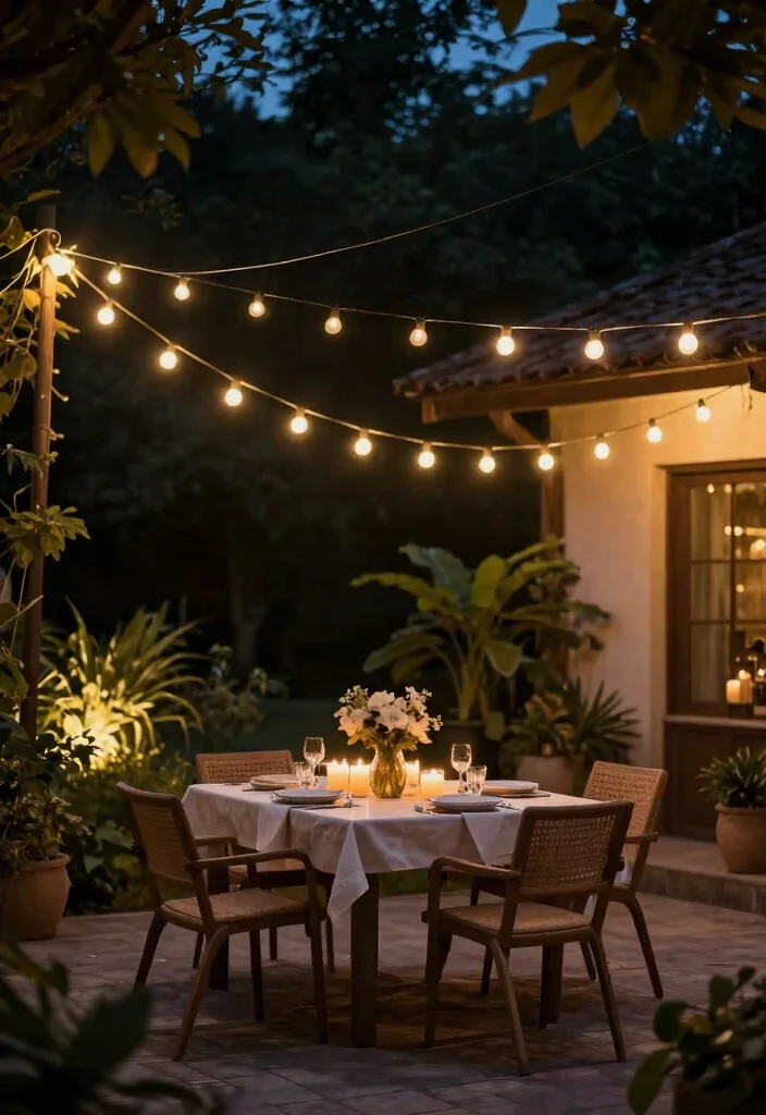 25 Magical Landscape Lighting Ideas to Glow Up Your Yard 5. Solar String Lights 0