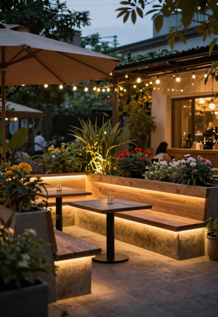 25 Magical Landscape Lighting Ideas to Glow Up Your Yard 7. Underlit Benches 0