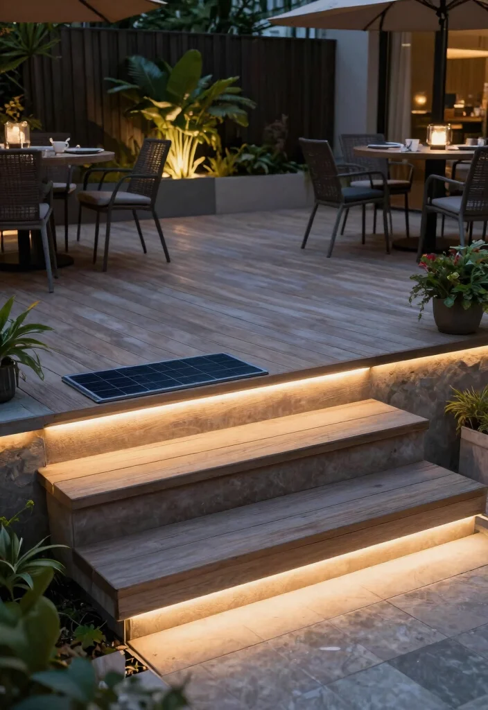 25 Magical Landscape Lighting Ideas to Glow Up Your Yard 8. Solar Deck Lights 0