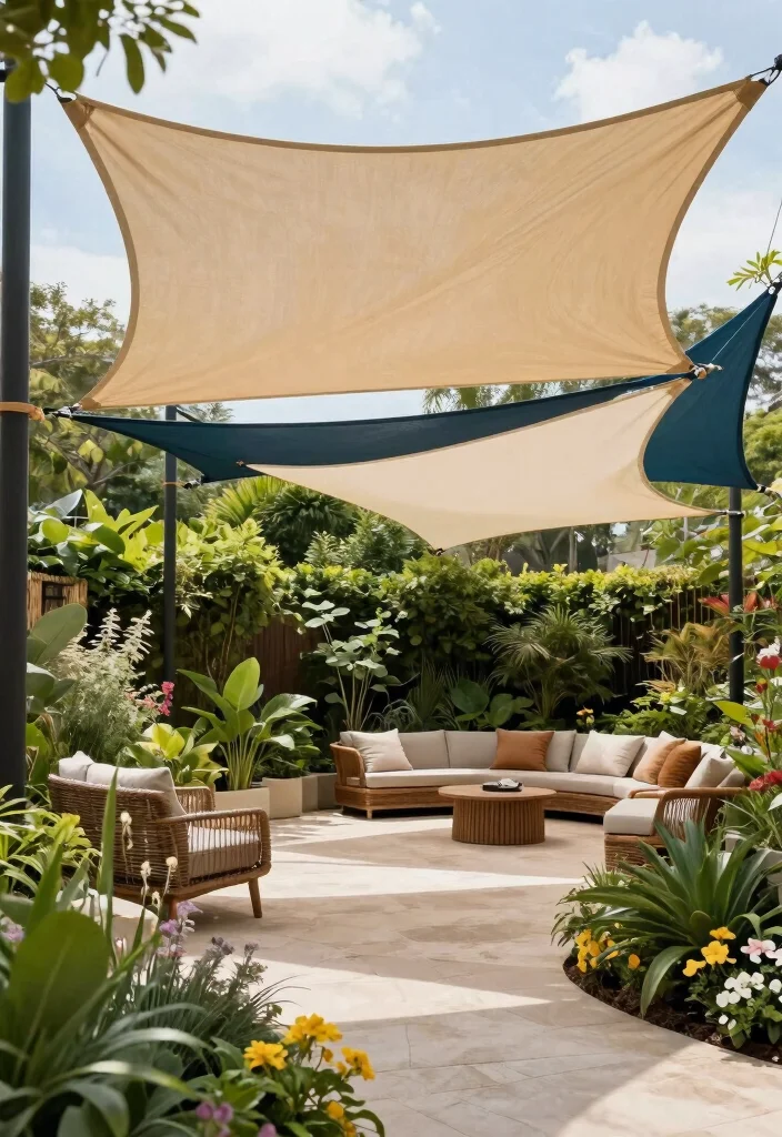 21 Stunning Sun Shade Canopy Ideas to Cool Down Your Yard 15. Customized Shade Solutions
