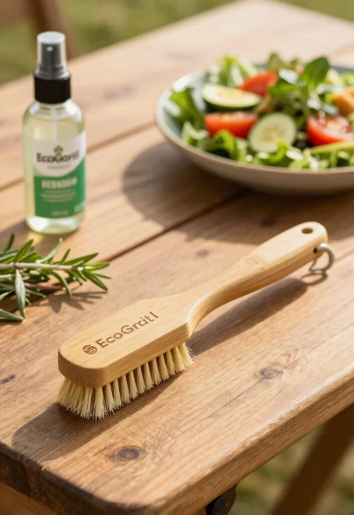 7 Best Grill Brush for Charcoal Grates Eco Friendly Wire Free Options 1. EcoGrill Bamboo Grill Brush 0