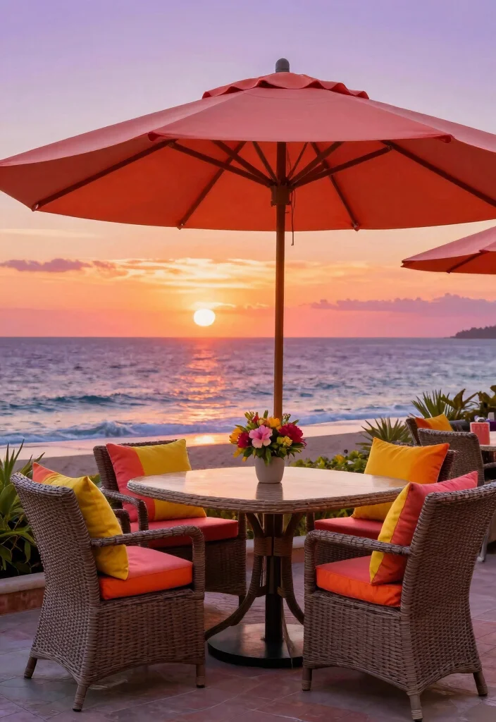 7 Guide to the Best Color for Patio Umbrella Fade Resistance 2 7 Guide to the Best Color for Patio Umbrella Fade Resistance 2. Vibrant Coral A Splash of Personality 0