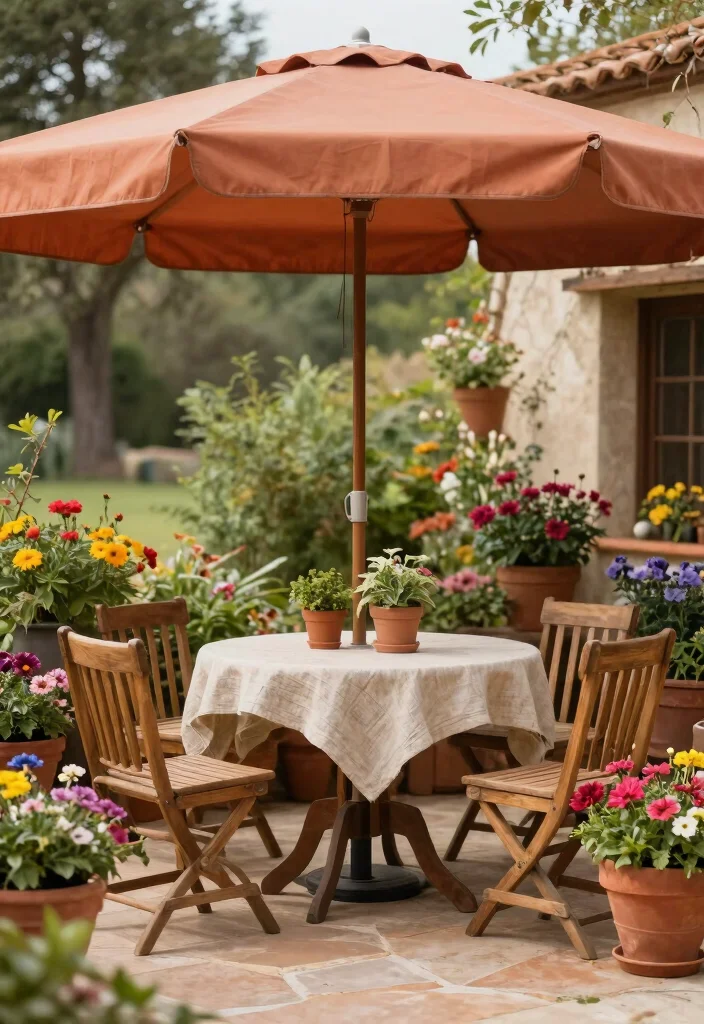 7 Guide to the Best Color for Patio Umbrella Fade Resistance 4 7 Guide to the Best Color for Patio Umbrella Fade Resistance 4. Warm Terracotta Rustic Elegance 0
