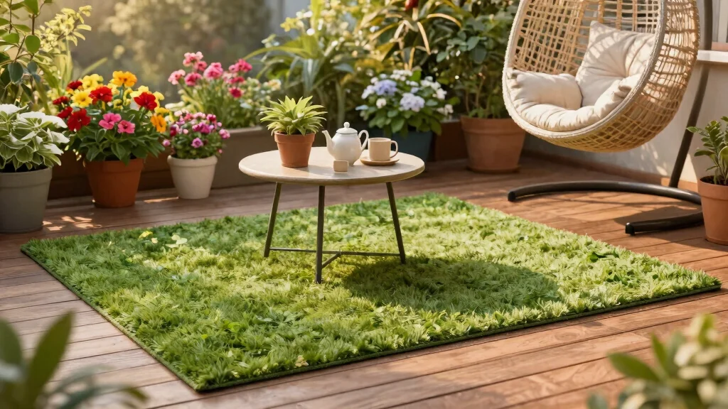 7 Lush Green Outdoor Rug Ideas for a Natural Look