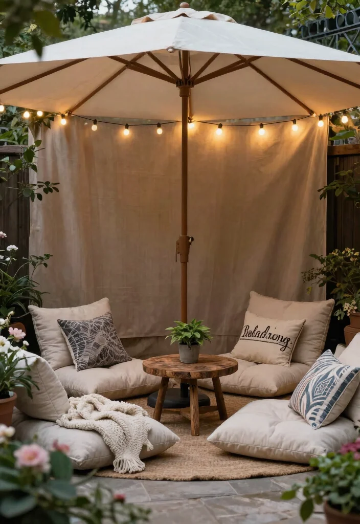 9 Beautiful Ballard Designs Patio Umbrella Styling Tips 3. Create a Cozy Corner 0