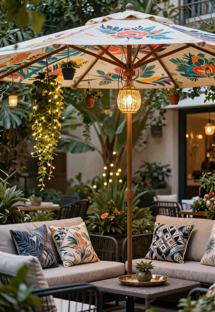 9 Beautiful Ballard Designs Patio Umbrella Styling Tips 4. Accessorize with Style 0
