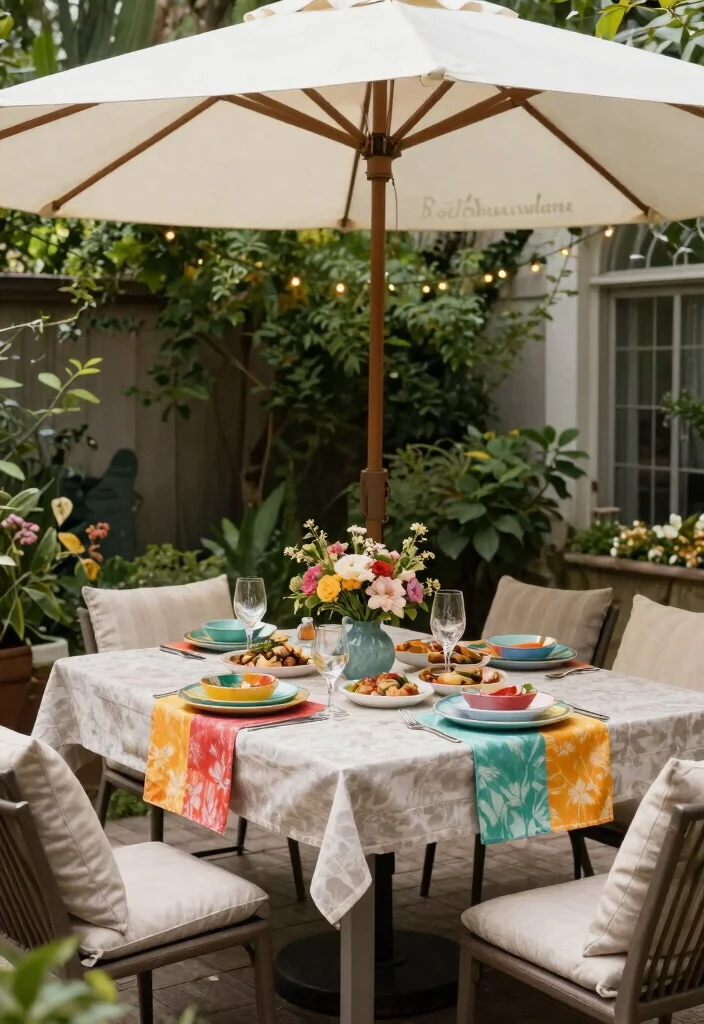9 Beautiful Ballard Designs Patio Umbrella Styling Tips 8. Create an Outdoor Dining Experience 0