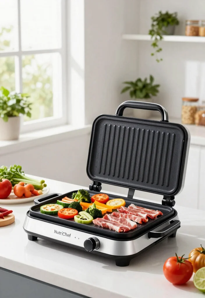 9 Best Flat Top Griddle for Gas Stove Indoor Cooking 6. NutriChef Electric Griddle 0