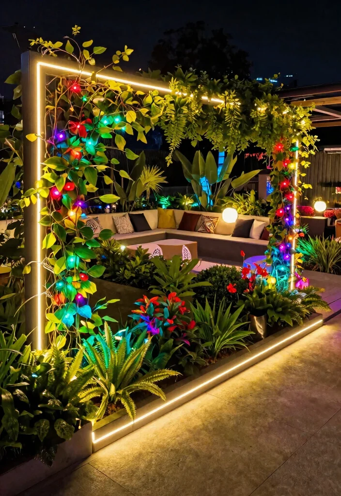 9 Chic Landscape Wall Illumination Ideas Highlight Texture 6. LED Strip Lights for Walls 0
