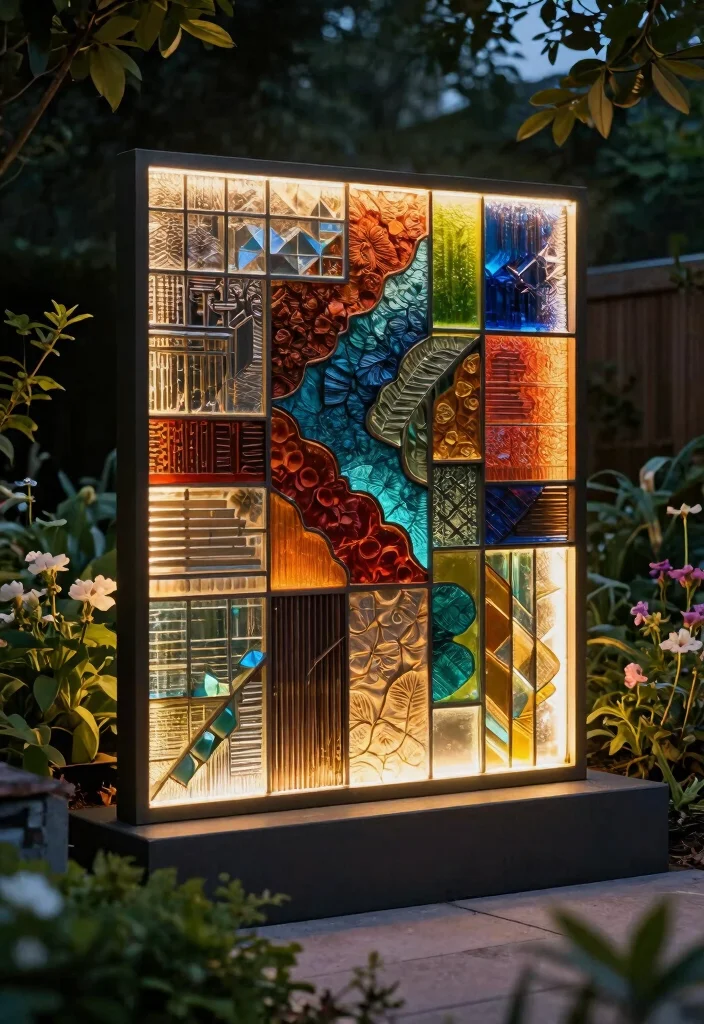 9 Chic Landscape Wall Illumination Ideas Highlight Texture 8. Artistic Wall Art with Integrated Lighting 0