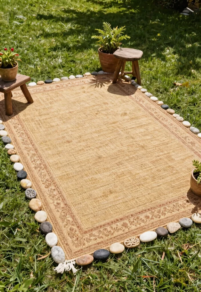 9 Clever Tips for Outdoor Rug on Top of Grass Setup 2 9 Clever Tips for Outdoor Rug on Top of Grass Setup 2. Secure the Edges 0