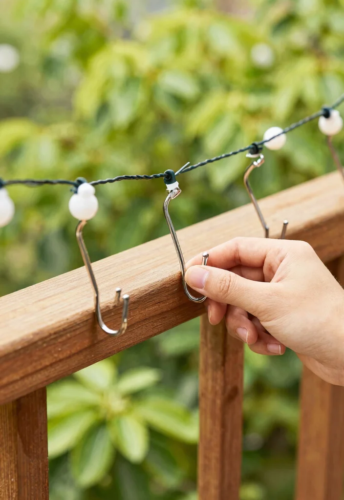 9 Easy Tips on How to Hang Patio Lights String Ideas 3 9 Easy Tips on How to Hang Patio Lights String Ideas 3. Use Command Hooks for Easy Installation 0