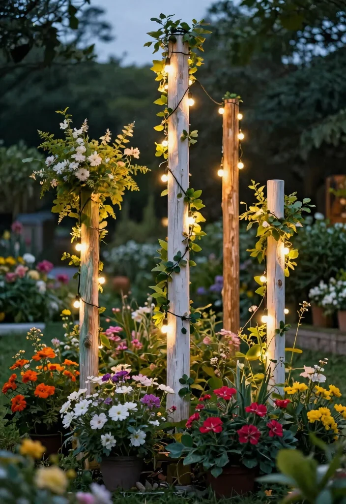 9 Easy Tips on How to Hang Patio Lights String Ideas 4 9 Easy Tips on How to Hang Patio Lights String Ideas 4. Elevate with DIY Poles 0