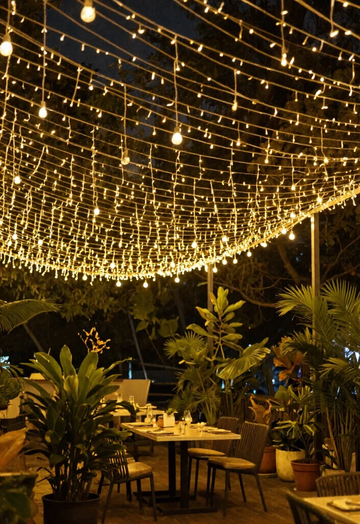 9 Easy Tips on How to Hang Patio Lights String Ideas 6 9 Easy Tips on How to Hang Patio Lights String Ideas 6. Create a Canopy Effect 0