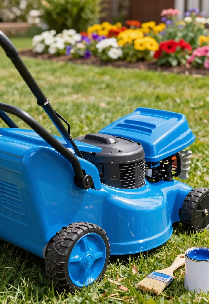 9 Fun DIY Lawn Mower Personalization Ideas (Pimp Your Ride) 1 9 Fun DIY Lawn Mower Personalization Ideas Pimp Your Ride 1. Vibrant Paint Job 0