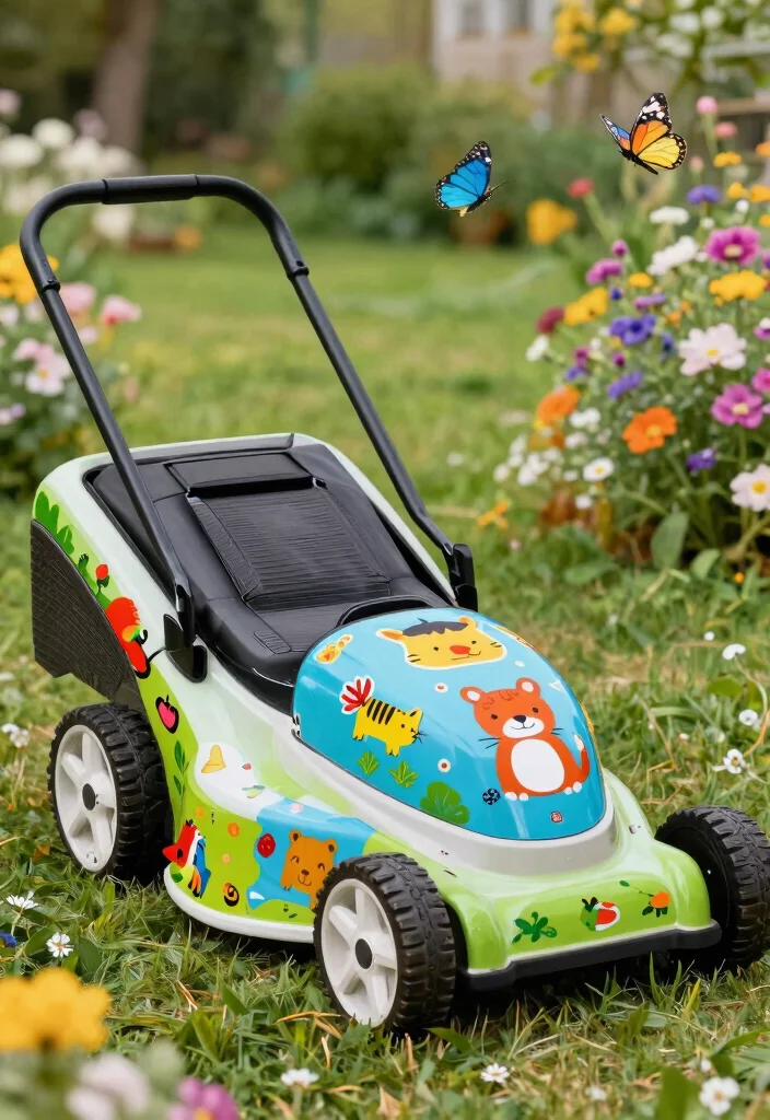 9 Fun DIY Lawn Mower Personalization Ideas (Pimp Your Ride) 2 9 Fun DIY Lawn Mower Personalization Ideas Pimp Your Ride 2. Custom Decals and Stickers 0