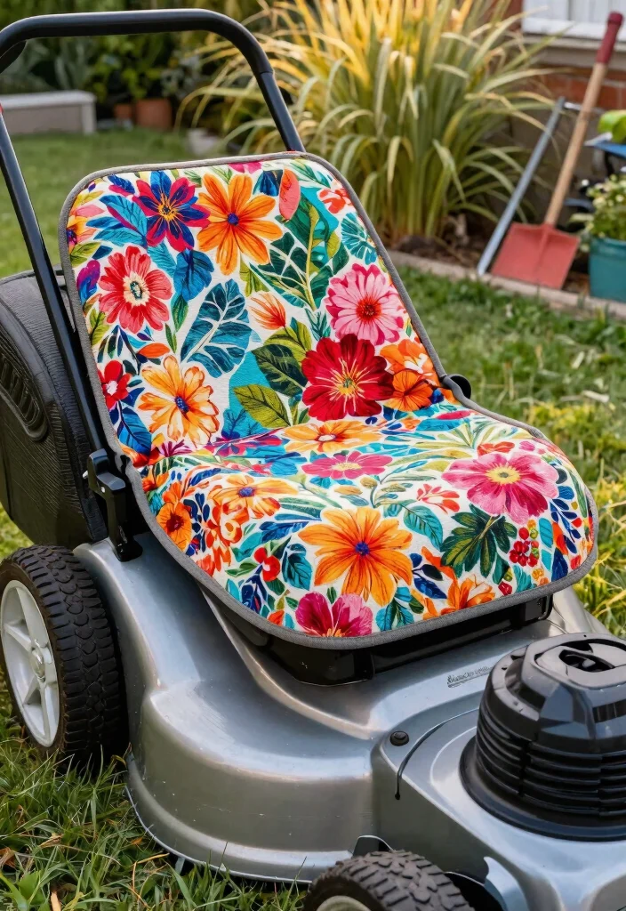 9 Fun DIY Lawn Mower Personalization Ideas (Pimp Your Ride) 5 9 Fun DIY Lawn Mower Personalization Ideas Pimp Your Ride 5. Personalized Seat Covers 0