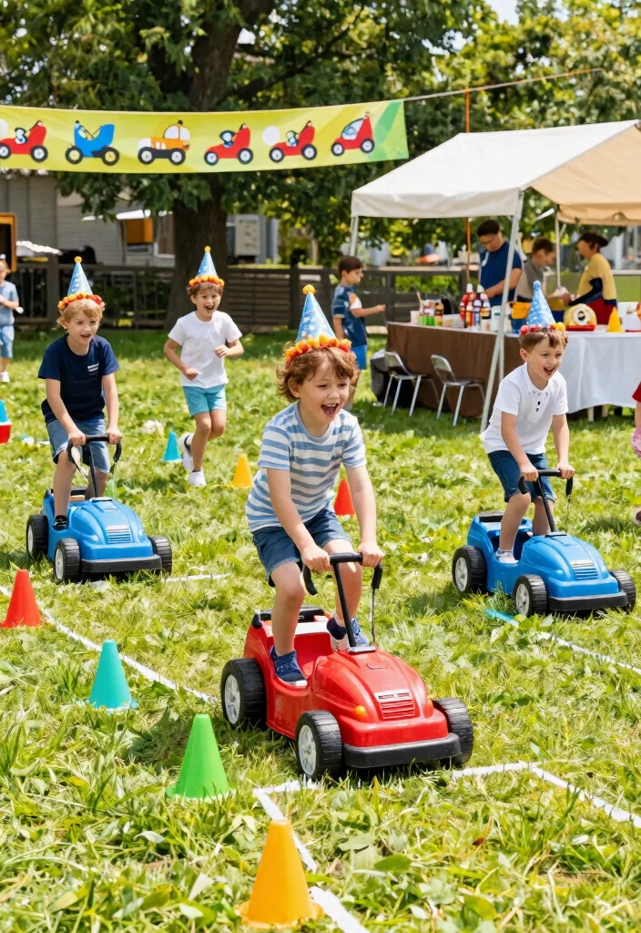 9 Fun Lawn Mower Birthday Party Ideas for Kids 1. Lawn Mower Races 0