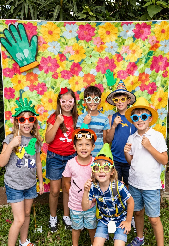 9 Fun Lawn Mower Birthday Party Ideas for Kids 9. Themed Photo Booth 0