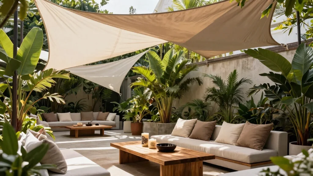 9 Sleek Triangle Sail Shade Ideas Backyards Love